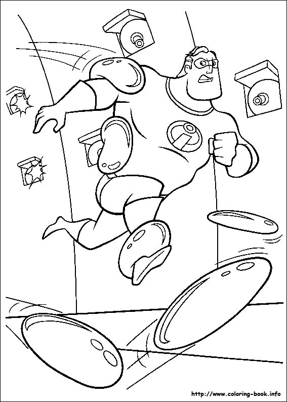 The Incredibles coloring picture